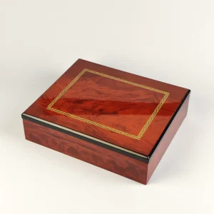 Customized Arabic Style MDF Wooden Box Glossy Finished Luxury Date Chocolate Gift Packaging Customized Wooden & Bamboo Boxes