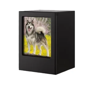 Customized Bamboo Modern Luxury Pet Urns for Dogs and Cats Ashes Keepsake Cremation Box