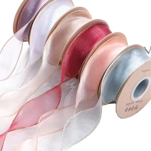 Customized Bow Ribbon Christmas Gift Wrapping Ribbon Wrinkle Ribbon Clothing Accessories Bow