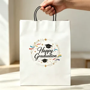 Customized Brand Printed Logo Luxury Boutique Shopping Paper Gift Bags for Hair Shop