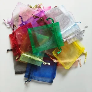 Customized Color Non Woven Moisture Proof Organza Pouch for Jewelry Cosmetic Shoes Food Packaging Promotional Gift