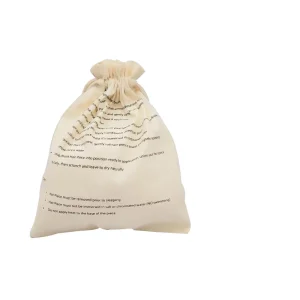 Customized Cotton Drawstring Gift Dust Bag for Underwear Storage Packaged in Elegant Packaging Bag