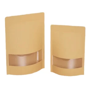 Customized Design Eco Friendly Recyclable ISO9001 Certified Kraft Paper Gravure Printed Moisture Proof Zipper Lock Food Bags