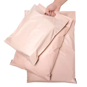 Customized Design Shipping Poly Mailers with Handle Mailing Envelopes for Clothing with Self Adhesive Tear Proof Postal Bags