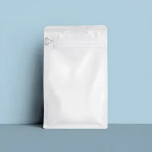 Customized Durable Printing Paper Stand up Pouch Flat Bottom Coffee Bags with Valve and Zipper Top for Milk Pet Food & Salad