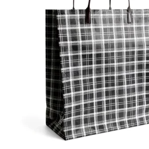 Customized Durable Waterproof Square Bottom PE Woven Foldable Moving Luggage Bag for Supermarket Use