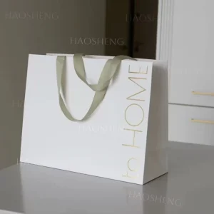 Customized Eco Friendly Paper Bags Luxurious Retail Premium Shopping Cardboard Packaging Your Own Logo Printed Hand Microwaves