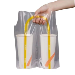Customized Factory Custom Recycled Plastic Packaging Bags With Logo to Go Plastic Bags