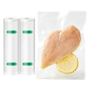 Customized Food Grade Vacuum Plastic Rolls Embossed Sous Vide Pack Bag Roll Microwaveable for Salad and Baby Food PE Material