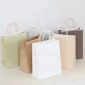 Customized Kraft Paper Bag Packaging Bag for Holiday Souvenir Handcraft and Small Premium Item Packing