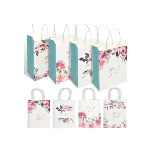 Customized Kraft Paper Bags Disposable Packing Solutions for Florists Gift Boutiques and Holiday Presents Outer Wrapping Service