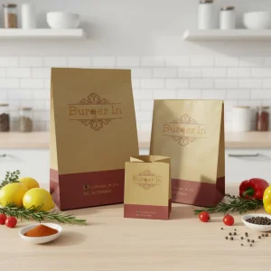 Customized Kraft Paper Bags White Brown Color Handle Shopping Option for Clothing Shoes Personalized Your Logo Print