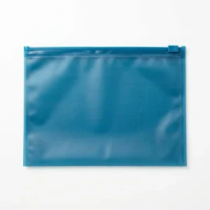 Customized Logo Black PVC Clothing Packaging Plastic Zipper Bag for Cosmetic Swimwear Ring Zip Lock Pouch