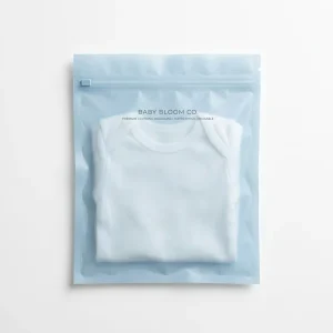 Customized Logo Blue PVC Ziplock Plastic Bags for Garment Package Bag Ziplock Bag Cloth Packaging Bag Zip Lock Bags
