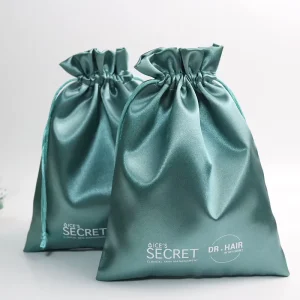 Customized Logo Eco Friendly Silk Satin & Suede Drawstring Dust Pouch Bags for Jewelry Gift Handbag
