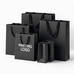 Customized Logo Paper Bag for Restaurant Shopping Paper Bag High Quality Paper Hand Bag Supplier
