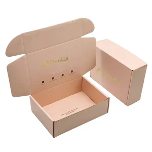 Customized Mailers Shipping Box Small Pink Corrugated Shipping Boxes Mailing Packaging Boxes with Custom Logo