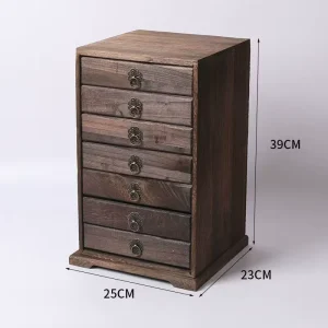 Customized Multifunctional Portable Rectangle Tea Storage Box with Timber and Bamboo for Tea Organization