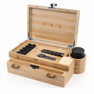 Customized Natural Wood Bamboo Decorative Storage Box Wooden Keepsake Box