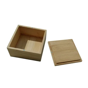 Customized Nature Bamboo Boxes with Magnet Lid Wooden Box for Jewelry and Artwates Craft Stash Boxes