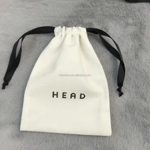 Customized Organic Muslin Cotton Drawstring Pouch Wedding Party Shopping Gift Packaging Bag Soft Cotton Muslin Dust Bag