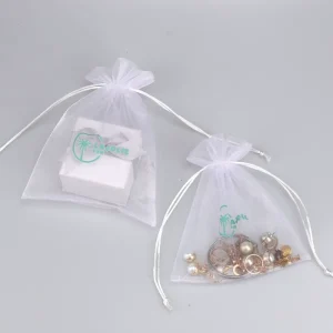 Customized Organza Gift Bag Organza Pouch Jewelry Packaging Silk Drawstring Bags