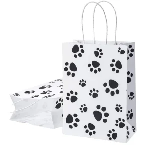Customized Paper Bags Degradable Packaging Carrying Handle Cute Pattern Printing Available Paper Bags Low Moq