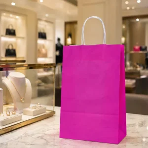 Customized Paper Bags Gift Eco Kraft for Milk Tea Cookies Shopping Storage Grocery Store Takeaway