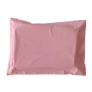 Customized Pink Poly Mailer Shipping Bag Eco Friendly Logo Design for Clothing Shoes Socks Packaging