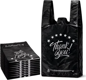 Customized Plastic Bag Reusable Environmentally Friendly T shirt Bag 100% Biodegradable Plastic Printing Bag Thank You Bag