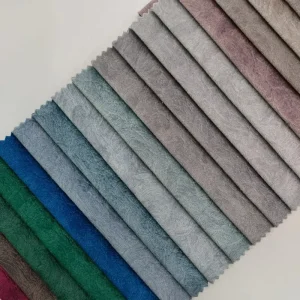 Customized Plush Fabric Sofa Upholstery 100% Polyester Printed Textile Home Decor