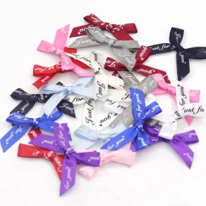 Customized Polyester Ribbon Bow Eco Friendly Durable High Quality Wedding Christmas Party Decoration