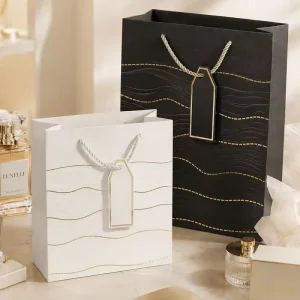 Customized Print Luxury Gift Paper Shopping Bag Packaging Paper Bags with Your Own logo for Clothing Small Business
