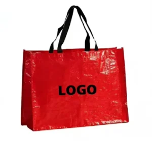 Customized Printing Extra Large Reusable Shopping Tote Bag Recyclable Laminated PP Woven Bag