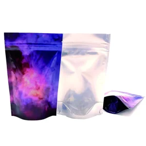 Customized Printing Resealable Mylar Stand-up Aluminum Foil Zipper Clear Plastic Pouch Bag