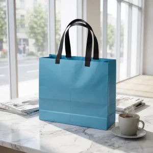 Customized Recycled Coated Paper Shopping Bags & Gift Bags with Bronzing UV Embossing Cosmetic Packaging Factory OEM