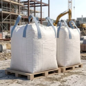 Customized Reusable 1 Ton 2 Ton Big Bulk Bag 1000kg 1500kg PP FIBC Jumbo Bag for Sand Gravel Construction