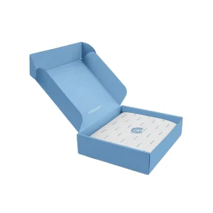 Customized Rigid Paperboard Box with Gold Foil Lining Glossy Lamination Embossing for Cosmetic Packaging and Coated Stickers