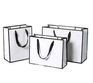 Customized Shopping Bag Cardboard Paper Bags With Handle