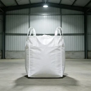 Customized Size Polypropylene Bulk FIBC Jumbo Bag Open Duffel Top Sealed Flat Bottom Breathable 5:1 Safety Factor for Building