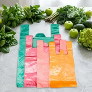 Customized Stand up Pouch Plastic Bags T Shirt Design mm Carton Express Grocery Shopping Carryout for Supermarket Use