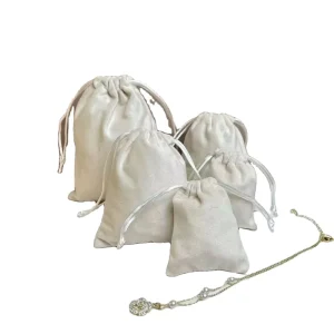 Customized Thickened Dust Drawstring Bag Jewelry Bag Recyclable Eco-friendly Travel Makeup Storage Pouch Bag