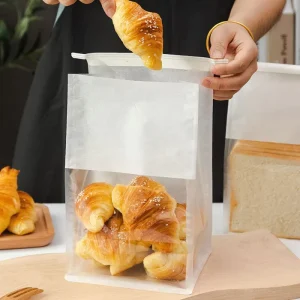 Customized Transparent Laminated Plastic Printed Food Bag Packaging for Bread