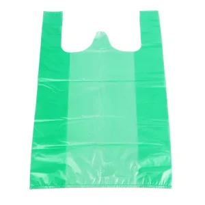 Customized Vest Handle Plastic Bags with T Shirt Design Express Grocery Shopping Carryout for Supermarket Use