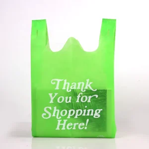 Customized t Shirt Bags Eco friendly Reusable Cut Non Woven Vest Bag for Shopping supermarket Shopping Bags Reusable