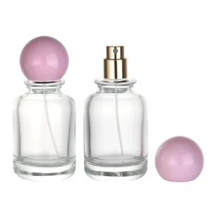 Cylinder Clear Glass Perfume Bottles with Pump Sprayer in 30ml 50ml 100ml Sizes Direct From Manufacturer Modern Box Packaging