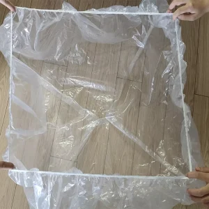 D1010A Transparent Plastic Bags Cover Plastic Elastic Band Bag
