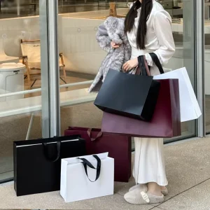 DLBZ Boutique Shopping Non Woven Fabric Bag Custom Logo Luxury Apparel Packaging Bag Elegant Reusable Gift Tote for Daily Life