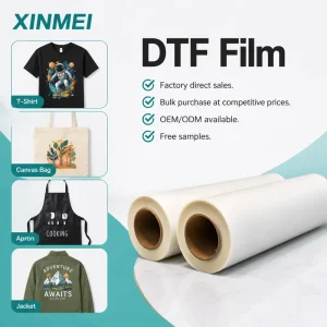 DTF Film Roll Hot Cold Peel PET Transfer Paper for Garment T shirt Printing High Quality Inkjet Printable Film