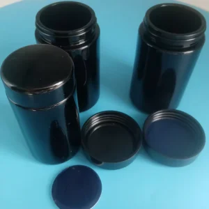 Dark Violet Black Glass Storage Jars with Lids 100ml 150ml 200ml 250ml 300ml 500ml 10000ml